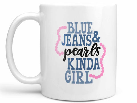 Blue Jeans and Pearls Coffee Mug