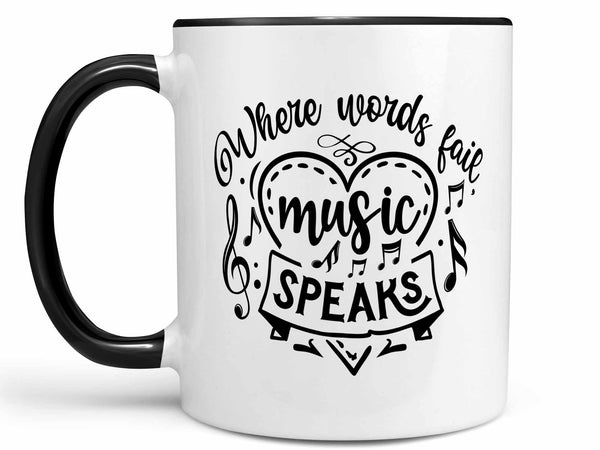 Music Speaks Coffee Mug