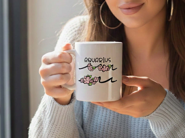 Aquarius Flower Coffee Mug