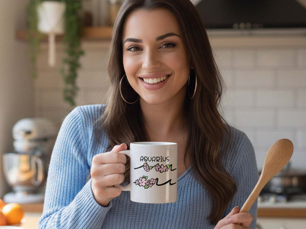 Aquarius Flower Coffee Mug