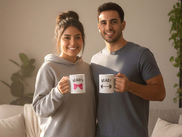 Beauty and Beast Coffee Mugs