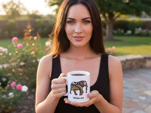 Dream Big Elephant Coffee Mug