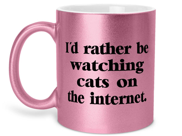 I'd Rather Be Watching Cats Coffee Mug