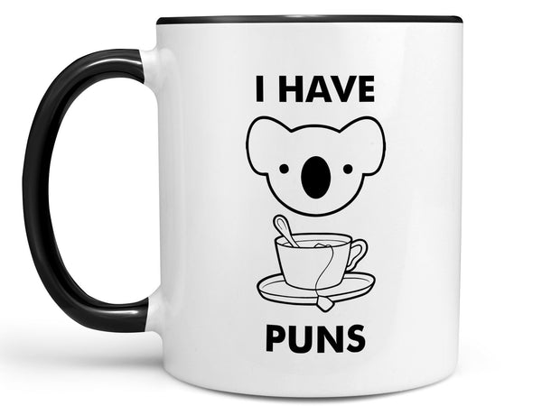I Have Koala Tea Puns Coffee Mug