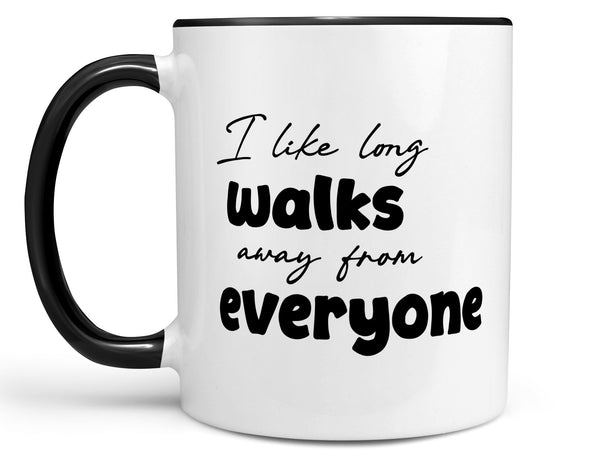 I Like Long Walks Coffee Mug