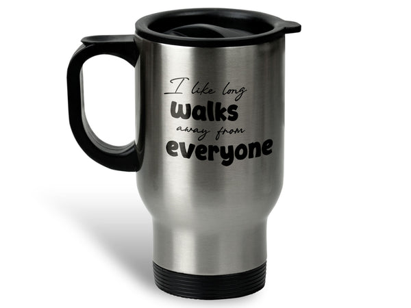 I Like Long Walks Coffee Mug
