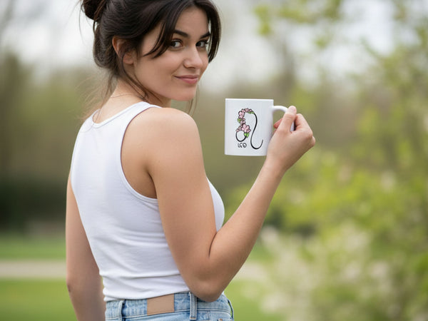 Leo Flower Coffee Mug