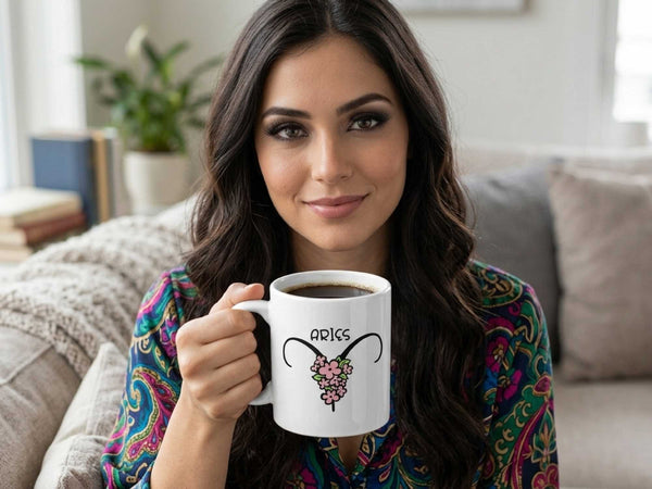 Aries Flower Coffee Mug
