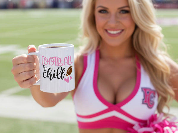 Football and Chill Coffee Mug