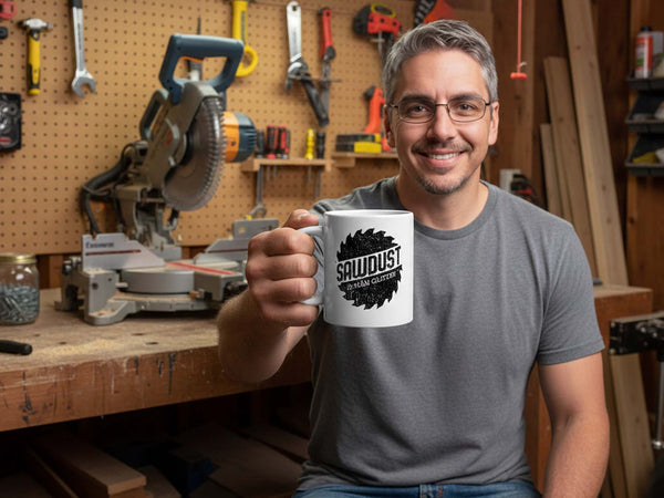 Sawdust is Man Glitter Coffee Mug