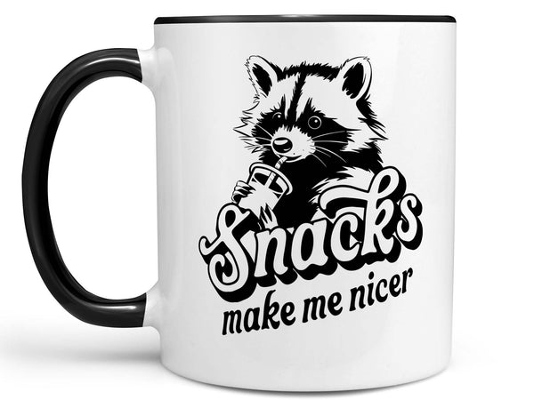 Snacks Make Me Nicer Coffee Mug