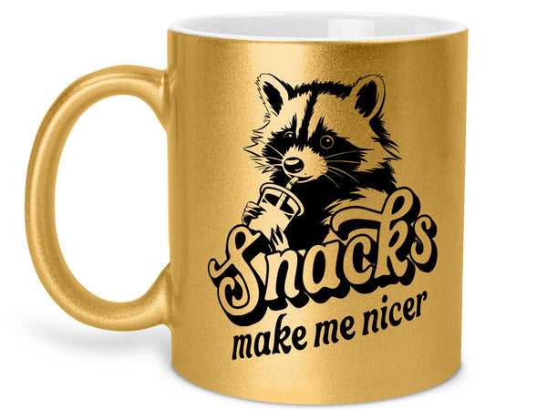 Snacks Make Me Nicer Coffee Mug
