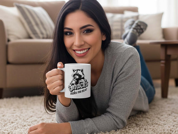 Snacks Make Me Nicer Coffee Mug