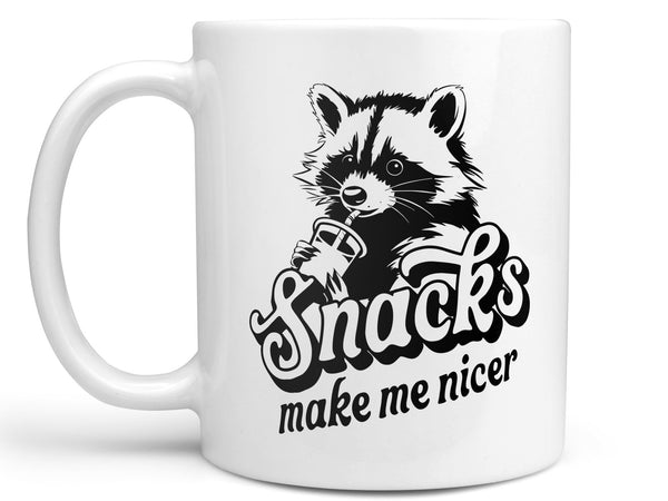 Snacks Make Me Nicer Coffee Mug