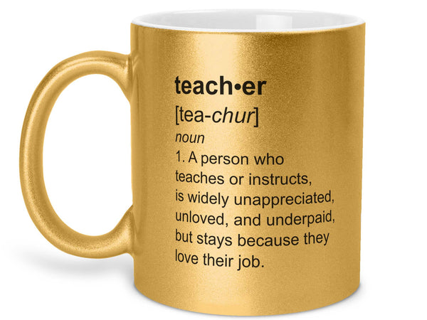 Teacher Definition Coffee Mug