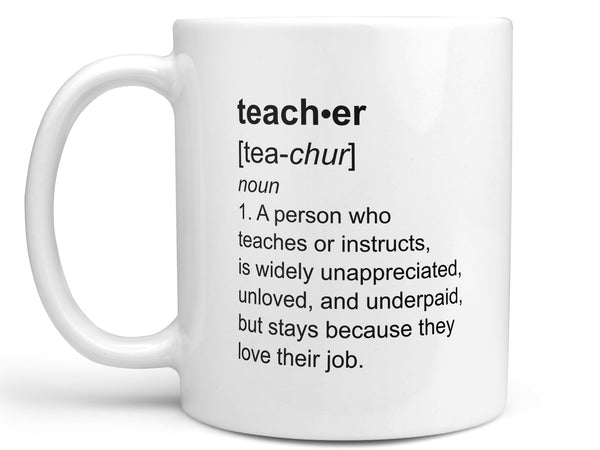 Teacher Definition Coffee Mug