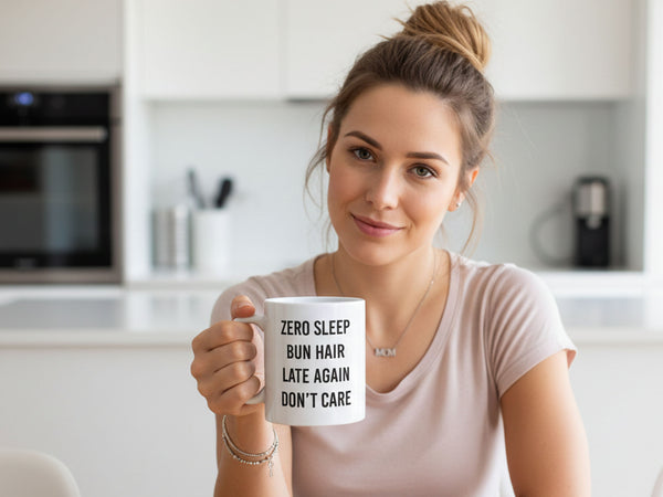 Zero Sleep Bun Hair Coffee Mug