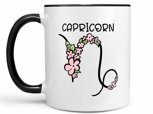 Capricorn Flower Coffee Mug