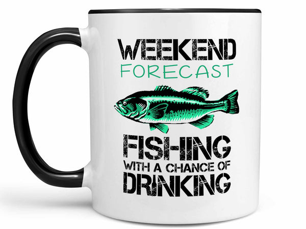 Weekend Forecast Fishing Coffee Mug