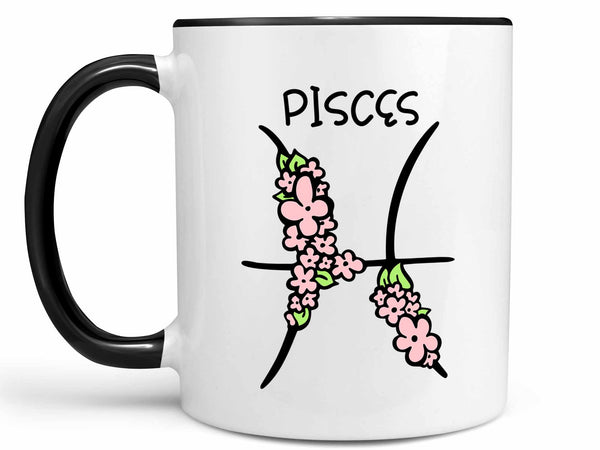 Pisces Flower Coffee Mug