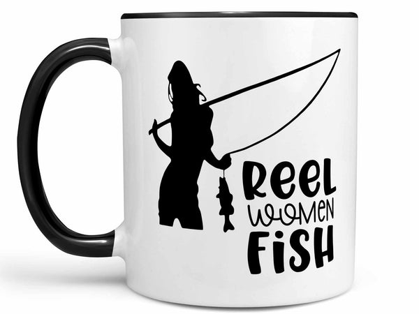 Reel Women Fish Pink Coffee Mug,Coffee Mugs Never Lie,Coffee Mug