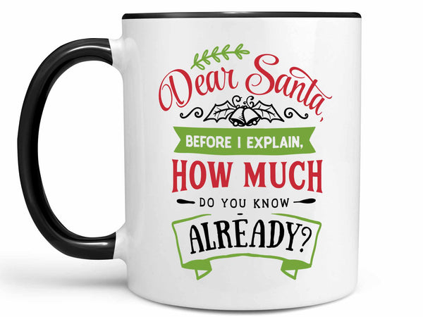 Santa Before I Explain Coffee Mug,Coffee Mugs Never Lie,Coffee Mug