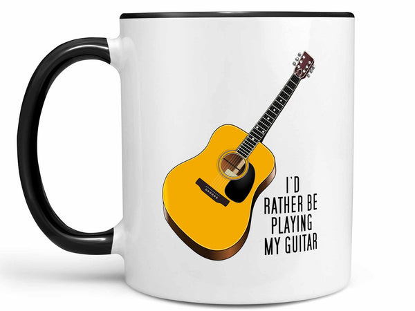 Rather Play Guitar Coffee Mug