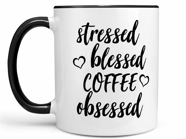 Stressed Blessed Coffee Obsessed Coffee Mug,Coffee Mugs Never Lie,Coffee Mug
