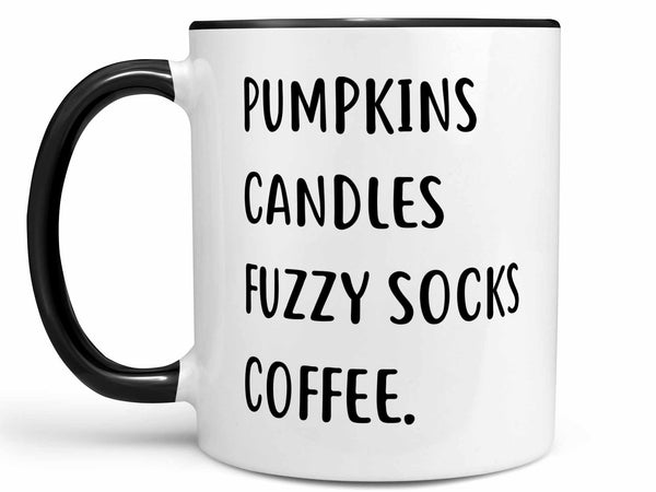 Pumpkins Candles Fuzzy Socks Coffee Mug,Coffee Mugs Never Lie,Coffee Mug