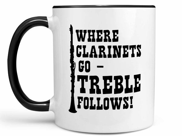 Treble Follows Clarinet Coffee Mug