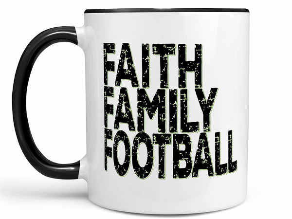 Faith Family Football Coffee Mug,Coffee Mugs Never Lie,Coffee Mug