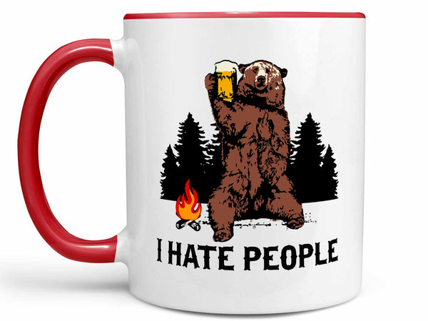 I Hate People Bear Coffee Mug