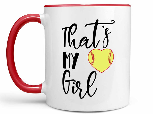 That's My Girl Softball Coffee Mug