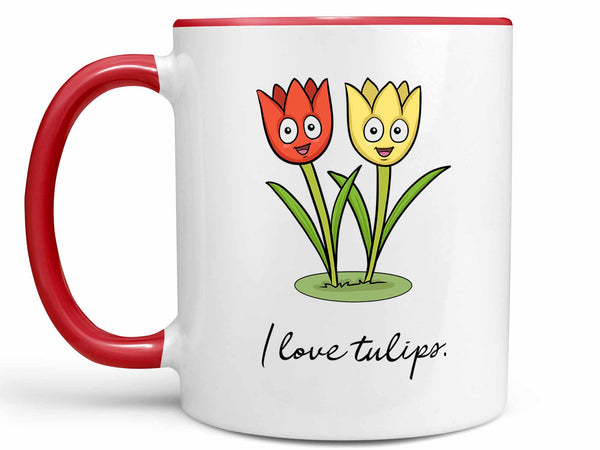 I Love Tulips Coffee Mug