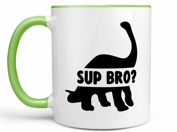 Sup Bro Dinosaur Coffee Mug