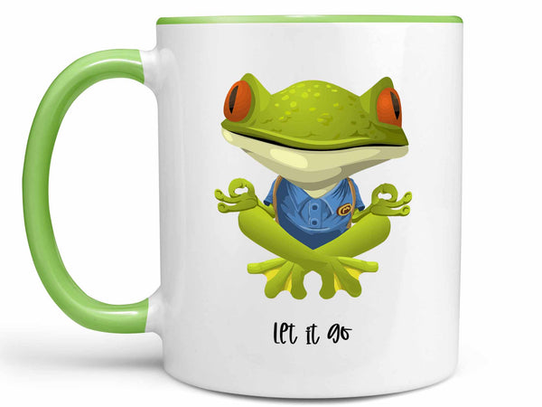 Let it Go Frog Coffee Mug