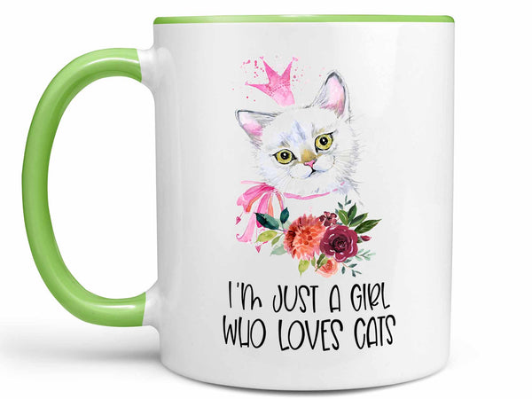 Girl Who Loves Cats Coffee Mug,Coffee Mugs Never Lie,Coffee Mug