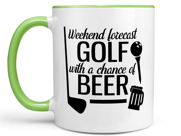 Golf Forecast Coffee Mug,Coffee Mugs Never Lie,Coffee Mug