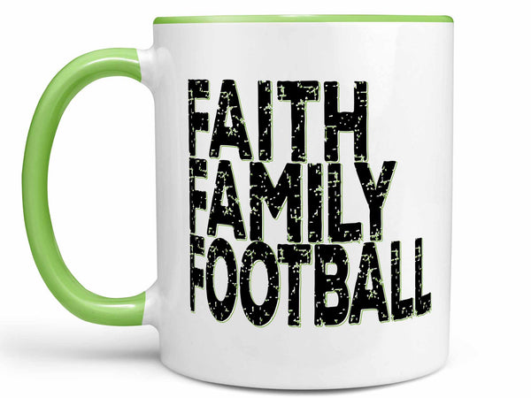 Faith Family Football Coffee Mug,Coffee Mugs Never Lie,Coffee Mug