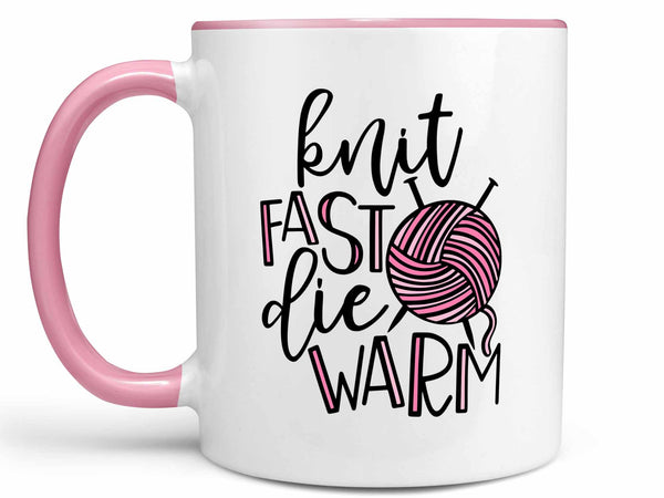Knit Fast Die Warm Coffee Mug