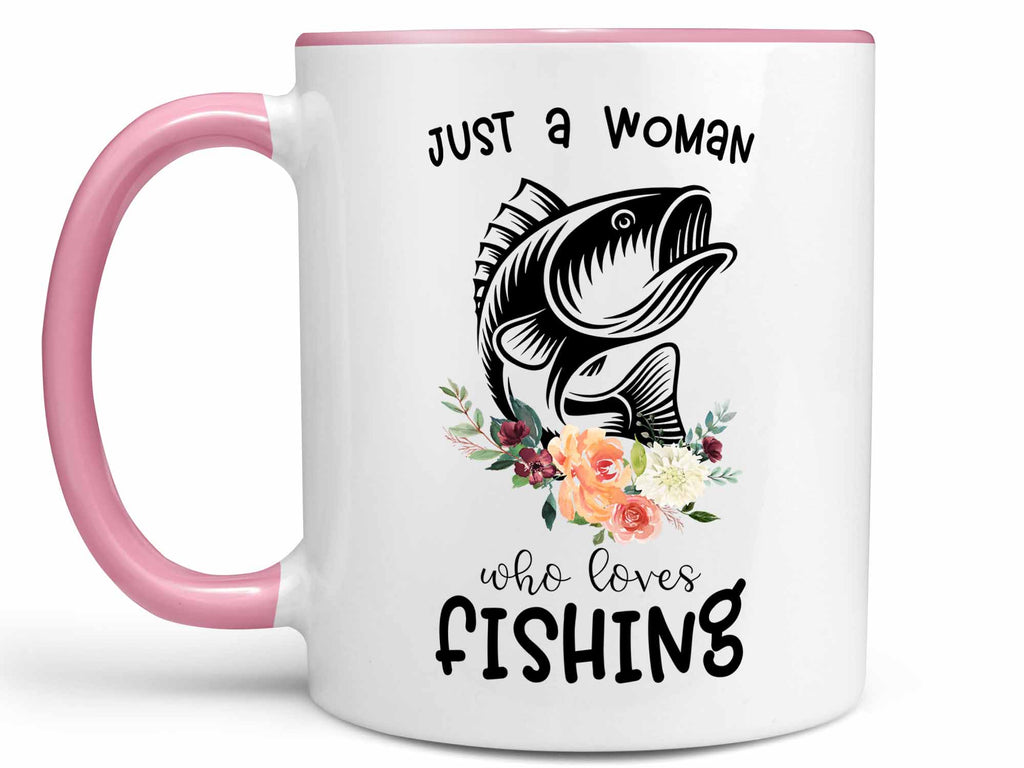 Just a Woman Who Loves Fishing Coffee Mug or Fishing Coffee Cup – Coffee  Mugs Never Lie