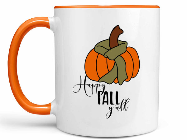 Happy Fall Y'all Pumpkin Coffee Mug