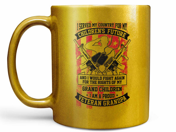 Proud Veteran Grandpa Coffee Mug