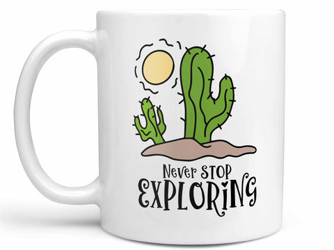 Never Stop Cactus Coffee Mug