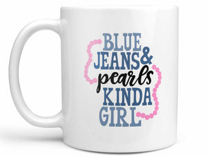 Blue Jeans and Pearls Coffee Mug