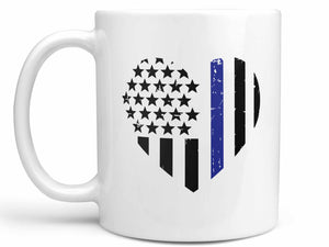 Police Heart Coffee Mug