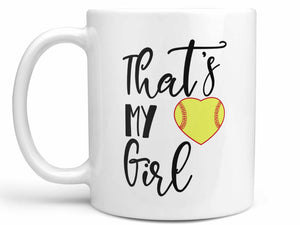 That's My Girl Softball Coffee Mug