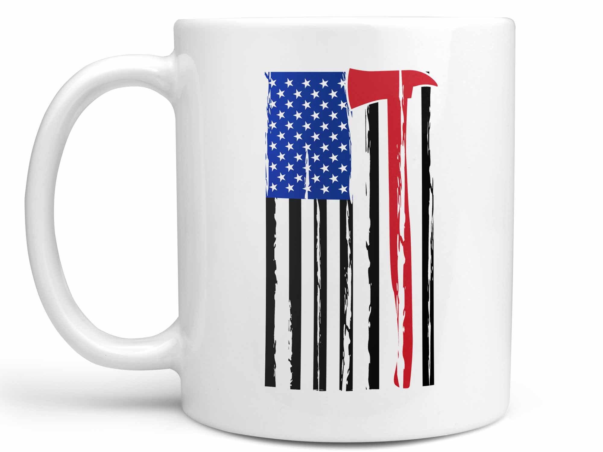 Firefighter Axe Flag Coffee Mug