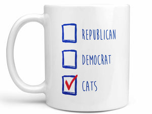 Republican Democrat Cats Coffee Mug