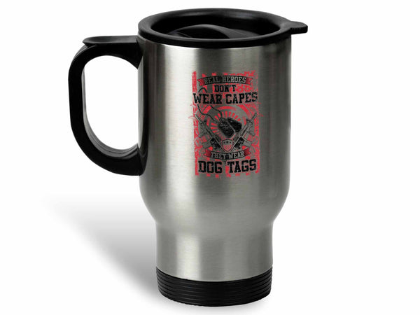 Real Heroes Wear Dog Tags Coffee Mug